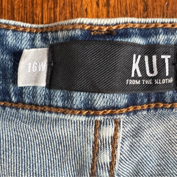 Kut From the Kloth Naomi Girlfriend Ankle Straight Leg Distressed Jeans - Picture 8 of 15